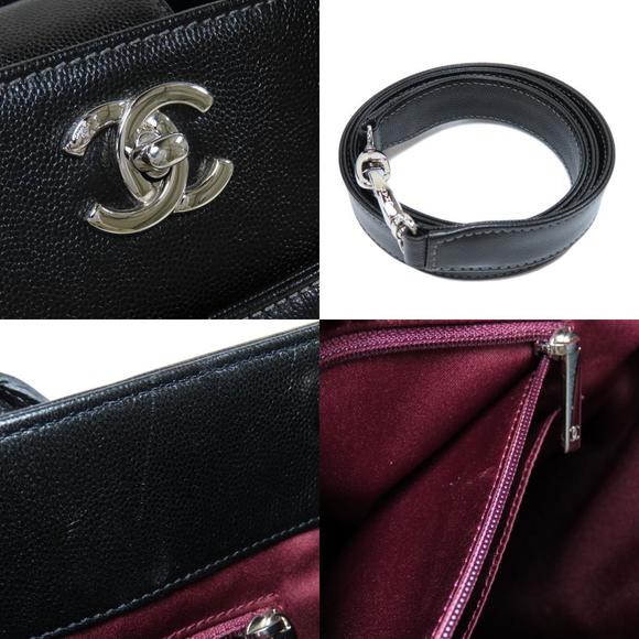 Chanel Coco Mark Silver Metal Fittings 2way Handbag - Picture 5 of 9